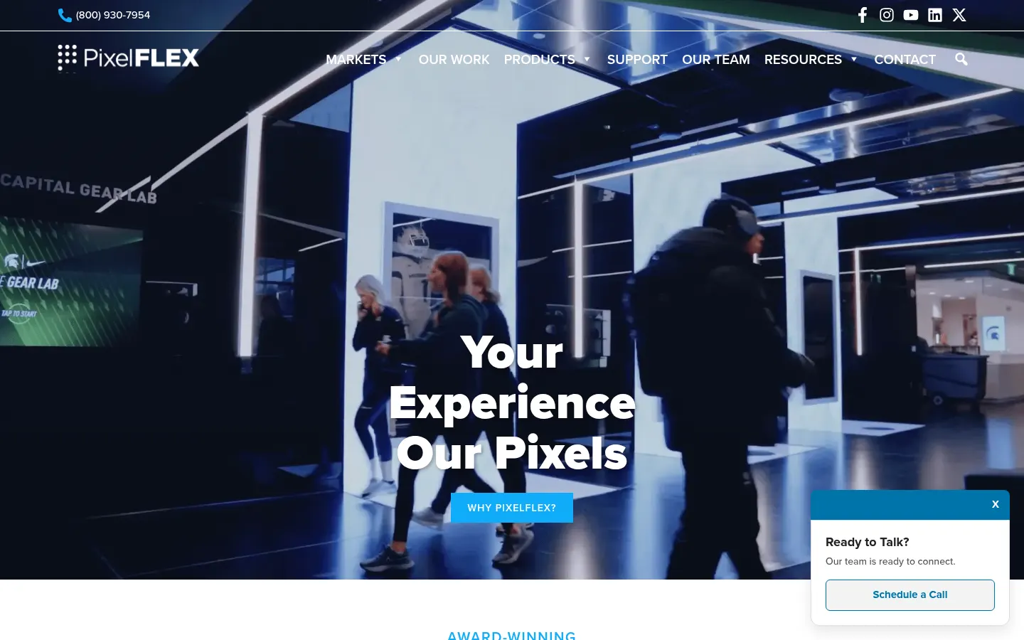 PixelFLEX LED official website screenshot