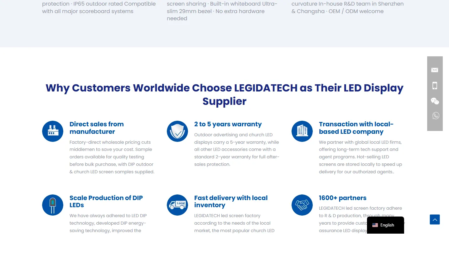 LedScreenFactory official website screenshot