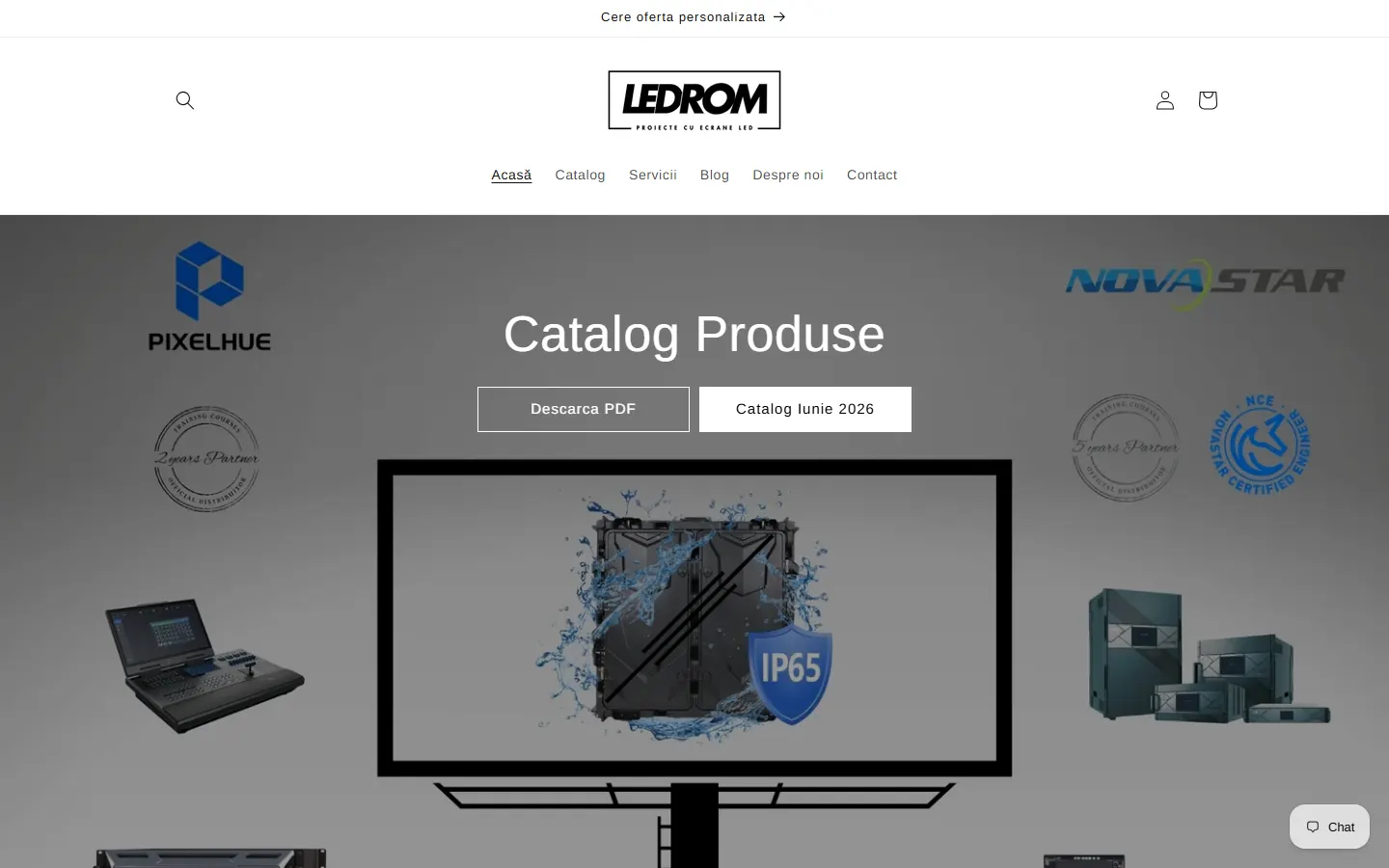 LEDROM official website screenshot