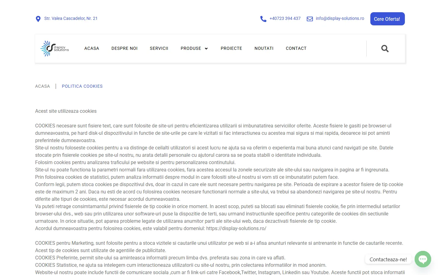 Display Solutions official website screenshot