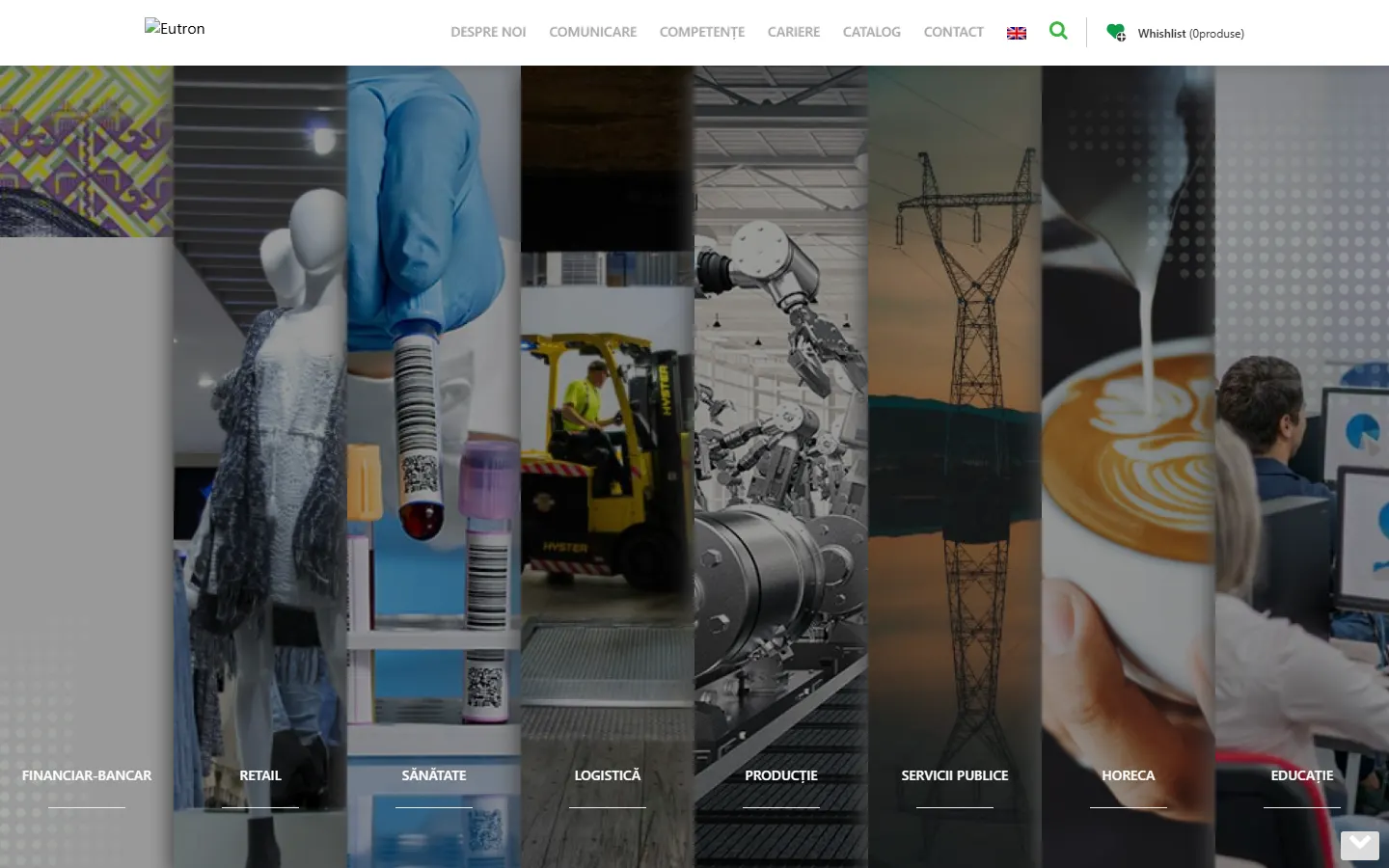 Eutron official website screenshot
