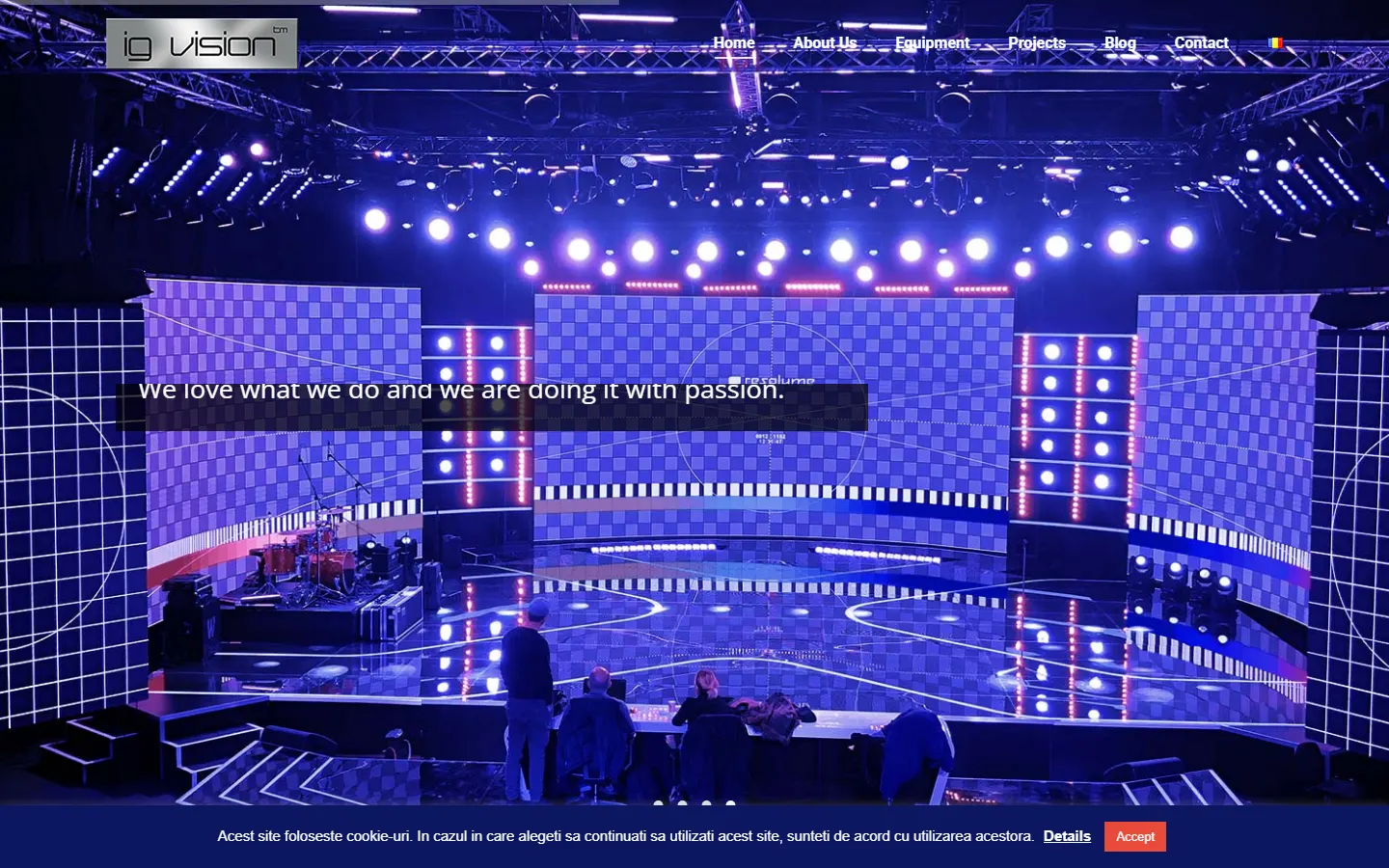 IG Vision official website screenshot