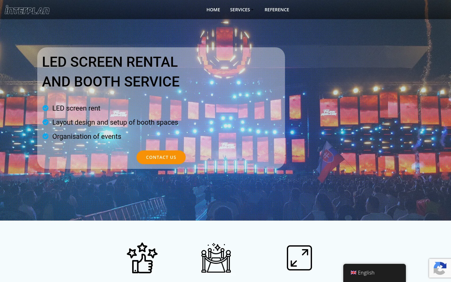 Interplan LED screen rental official website