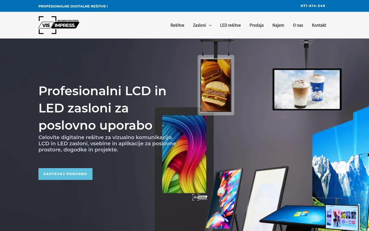 Visimpress LED and LCD rental official website