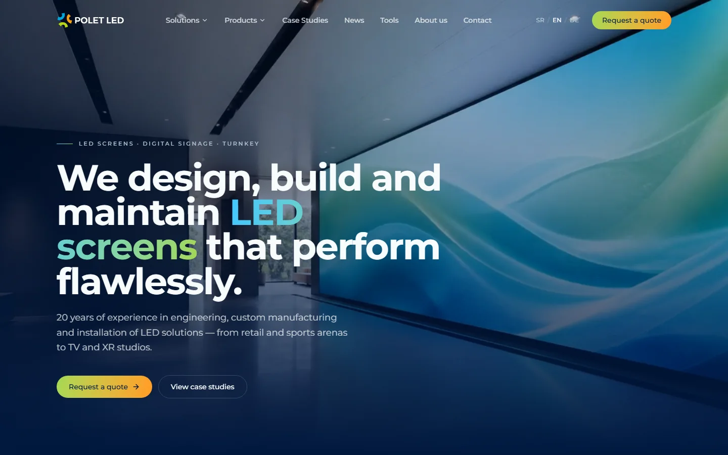 Polet LED official website