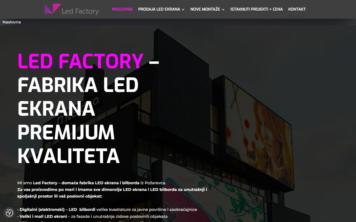Led Factory official website