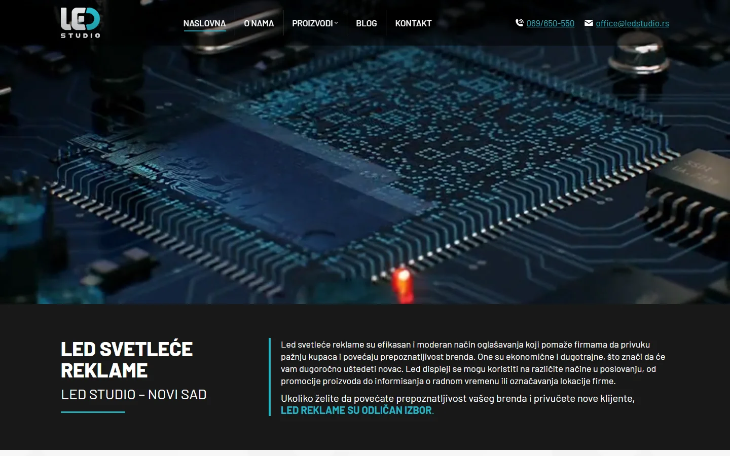 LED Studio Novi Sad official website