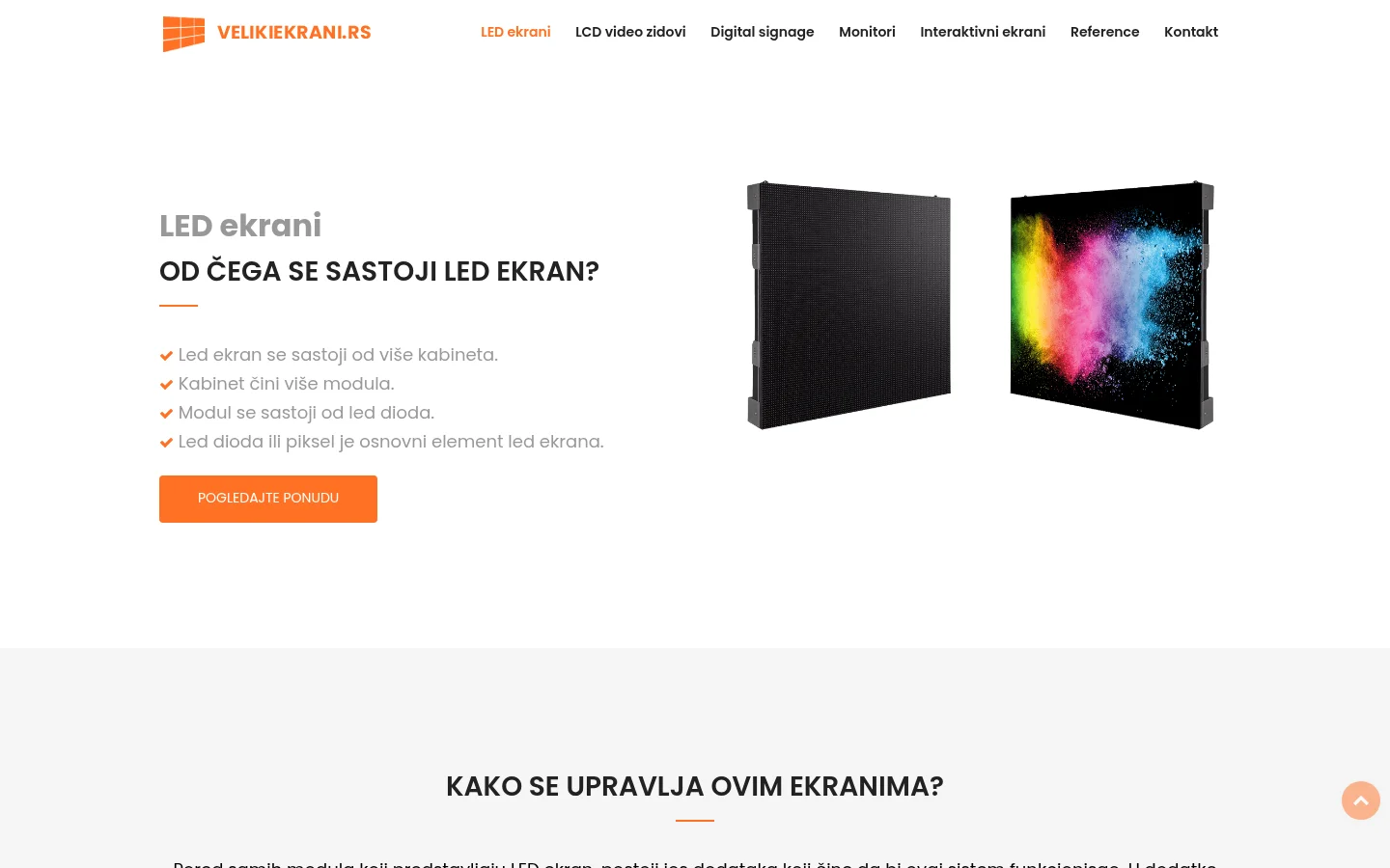 Veliki Ekrani official website