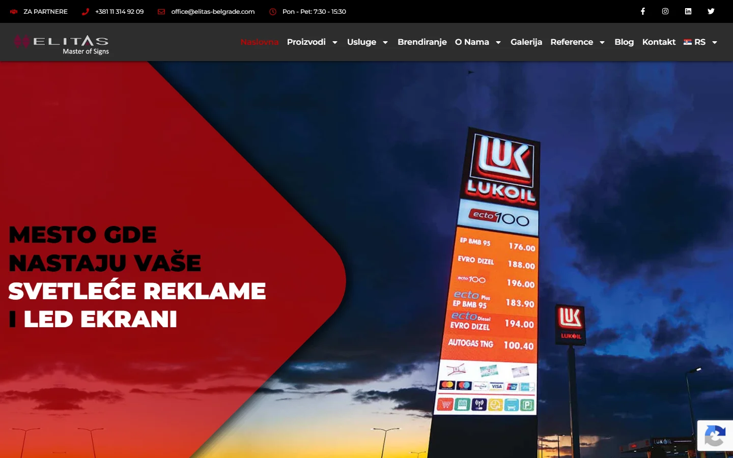 Elitas Belgrade official website