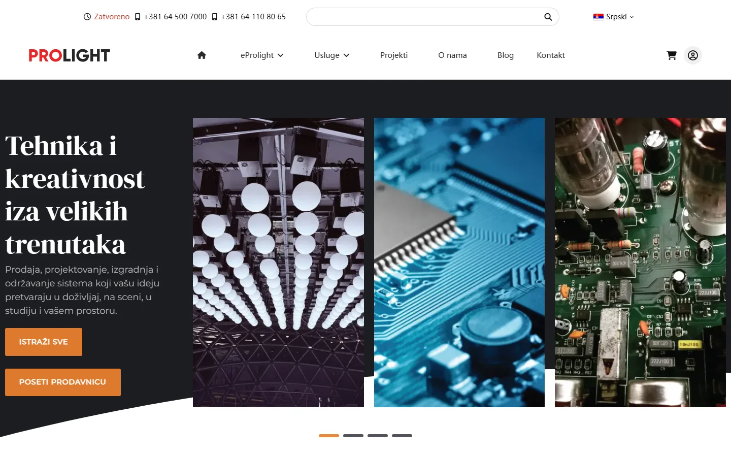 Prolight official website