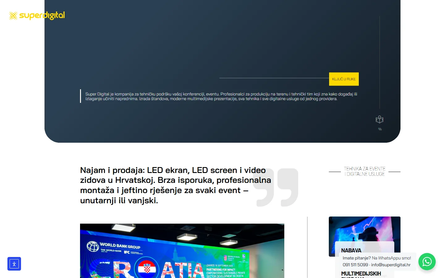 Euro-V.A.L. leddisplay.hr official website — LED display and digital signage Zagreb