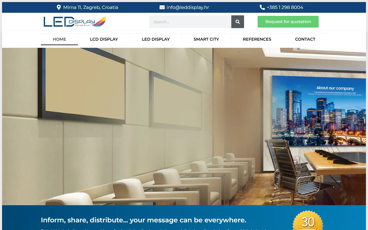 Digital Screen official website — interactive LCD and LED screens Zagreb