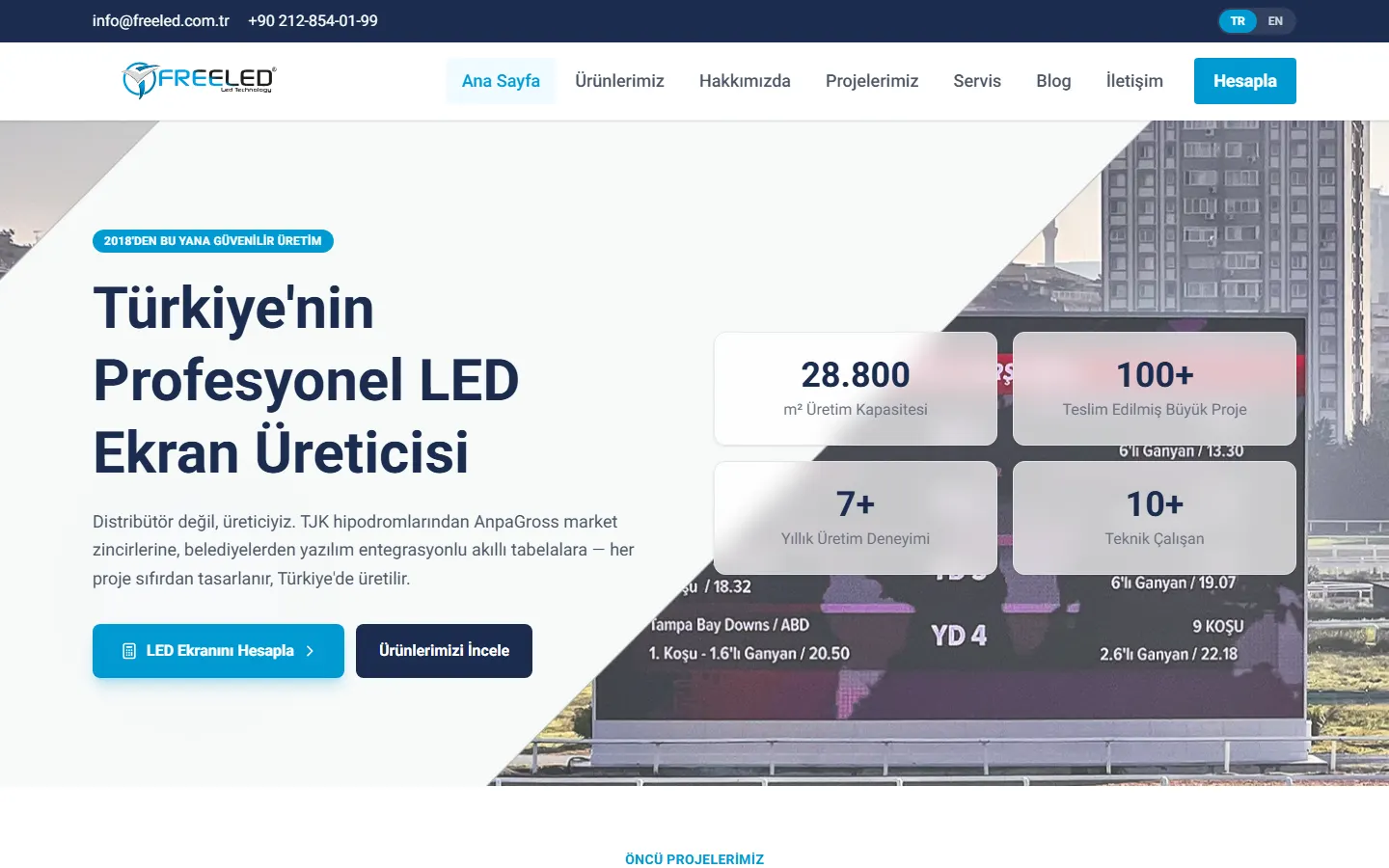 Freeled official website screenshot