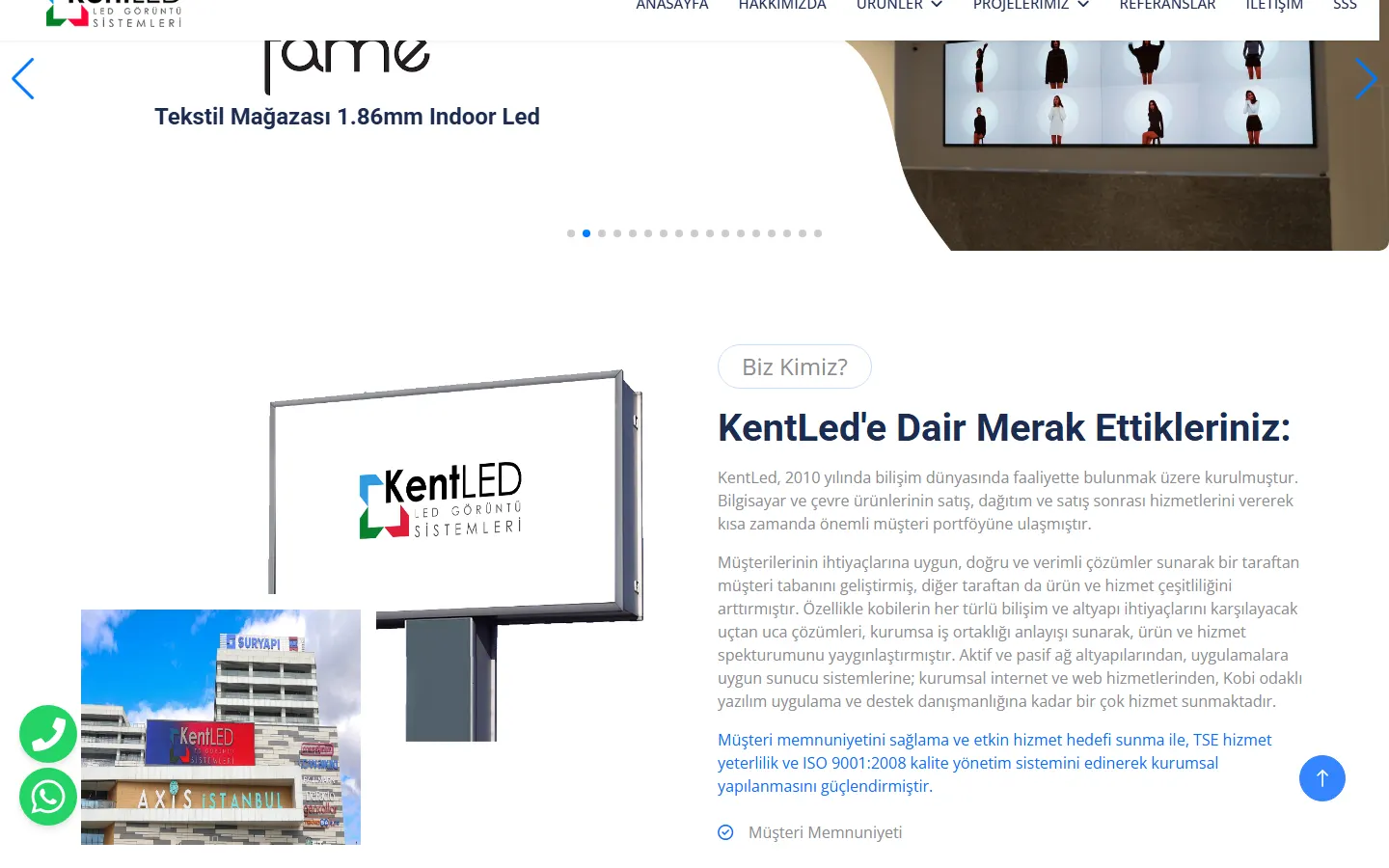 KENTLED official website screenshot