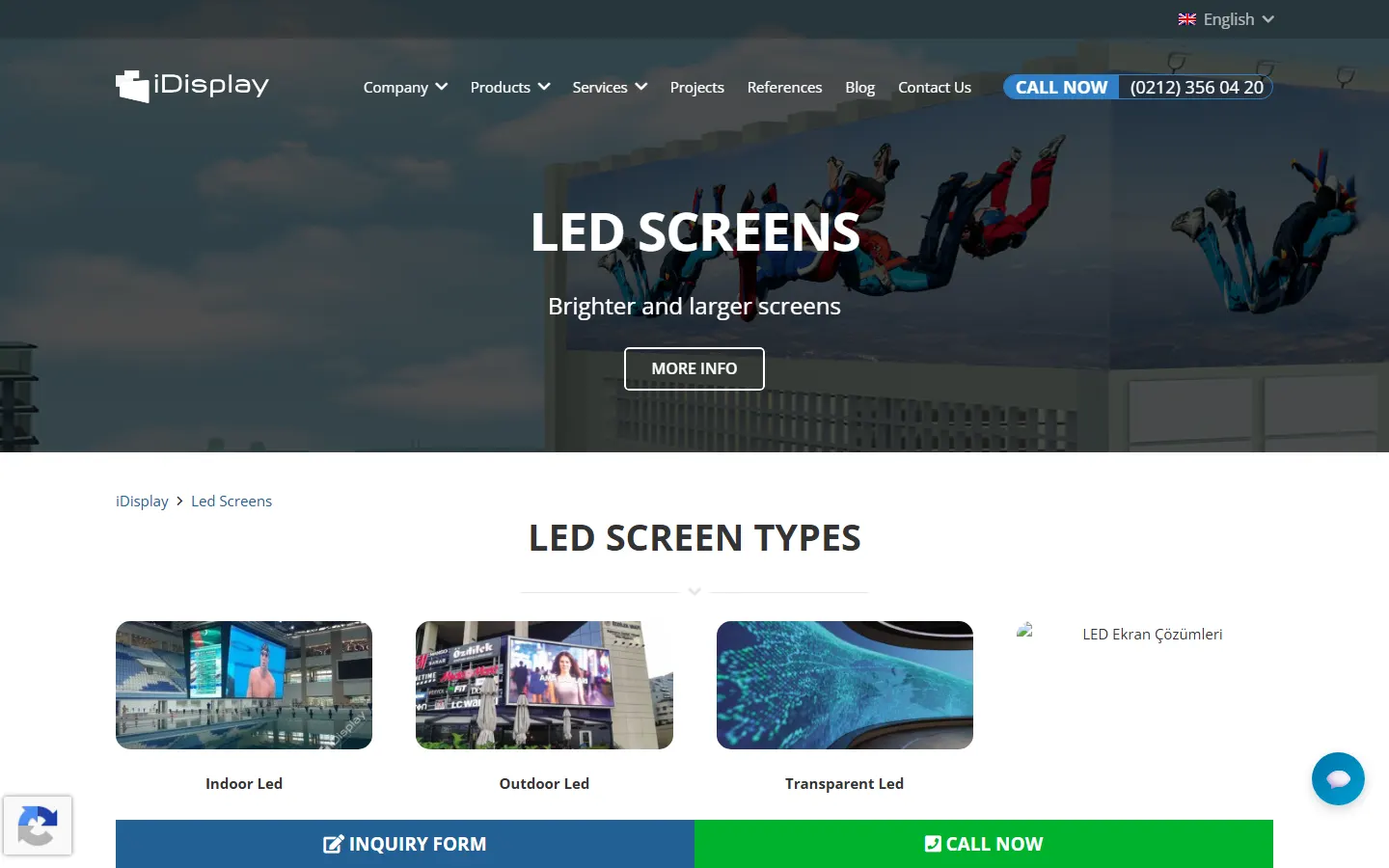 iDisplay official website screenshot