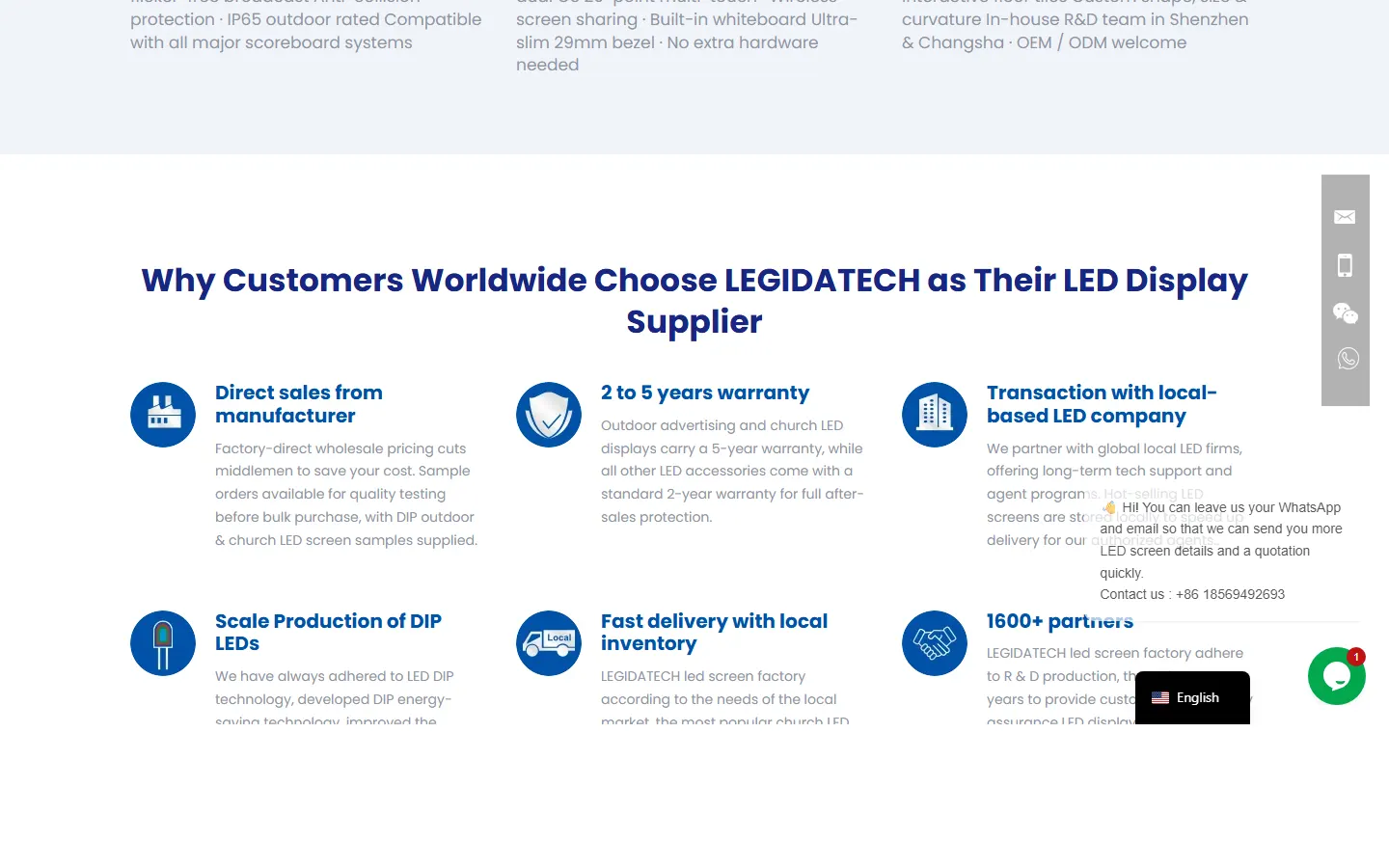 LedScreenFactory official website screenshot