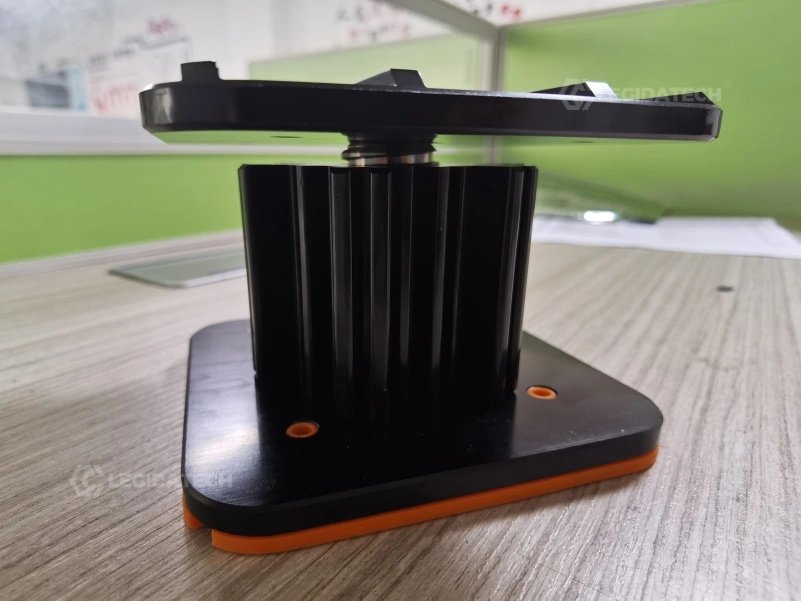 Adjustable metal support feet of the die-cast interactive floor cabinet, 72mm and 12mm variants