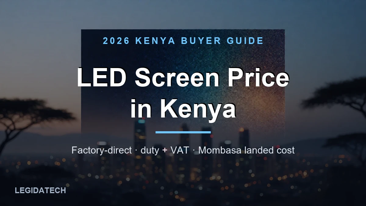 LED screen price in Kenya 2026 buyer guide cover