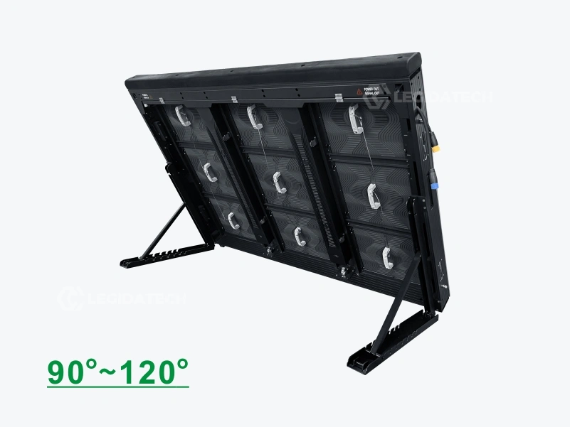 ST1440 stadium LED display tilt adjustment 90 to 120 degrees