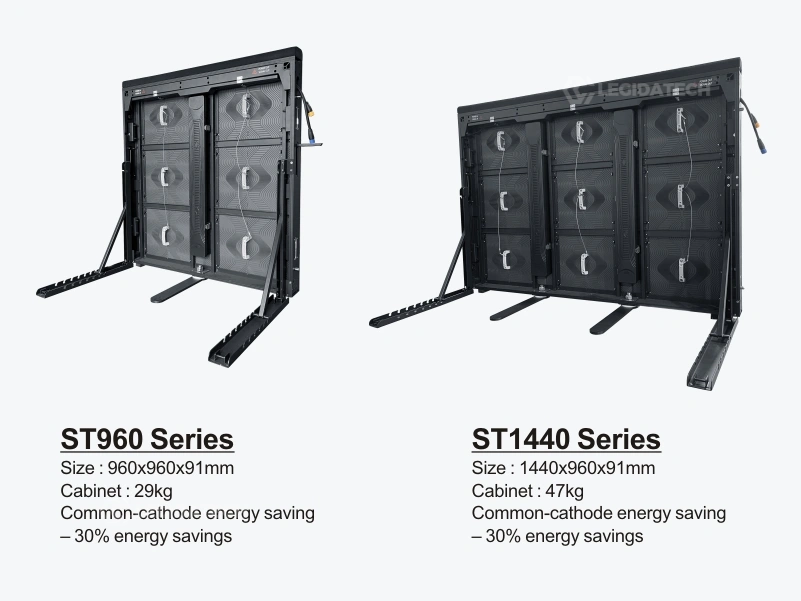 ST960 960x960mm vs ST1440 1440x960mm cabinet size comparison