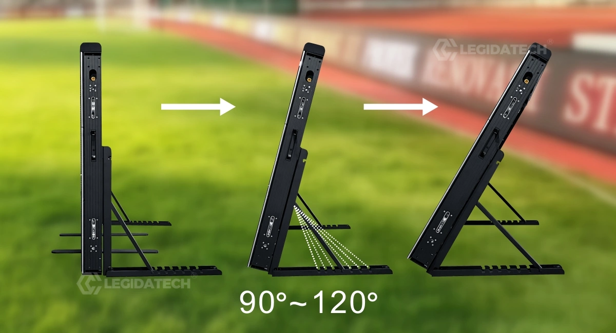 ST960 stadium LED display tilt adjustment 90 to 120 degrees
