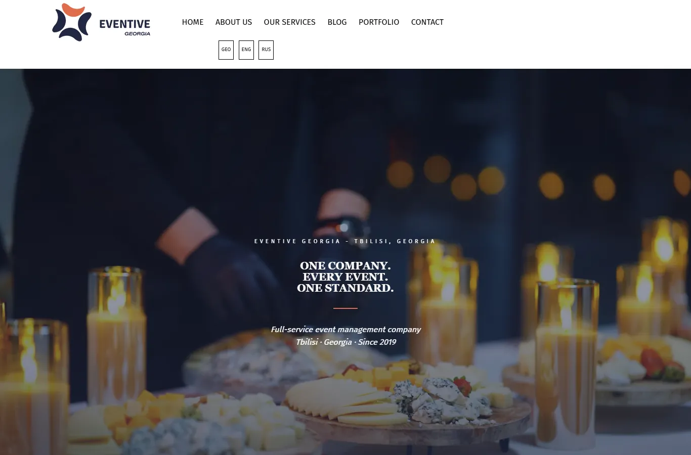 Eventive official website — full-service event management in Tbilisi, Georgia