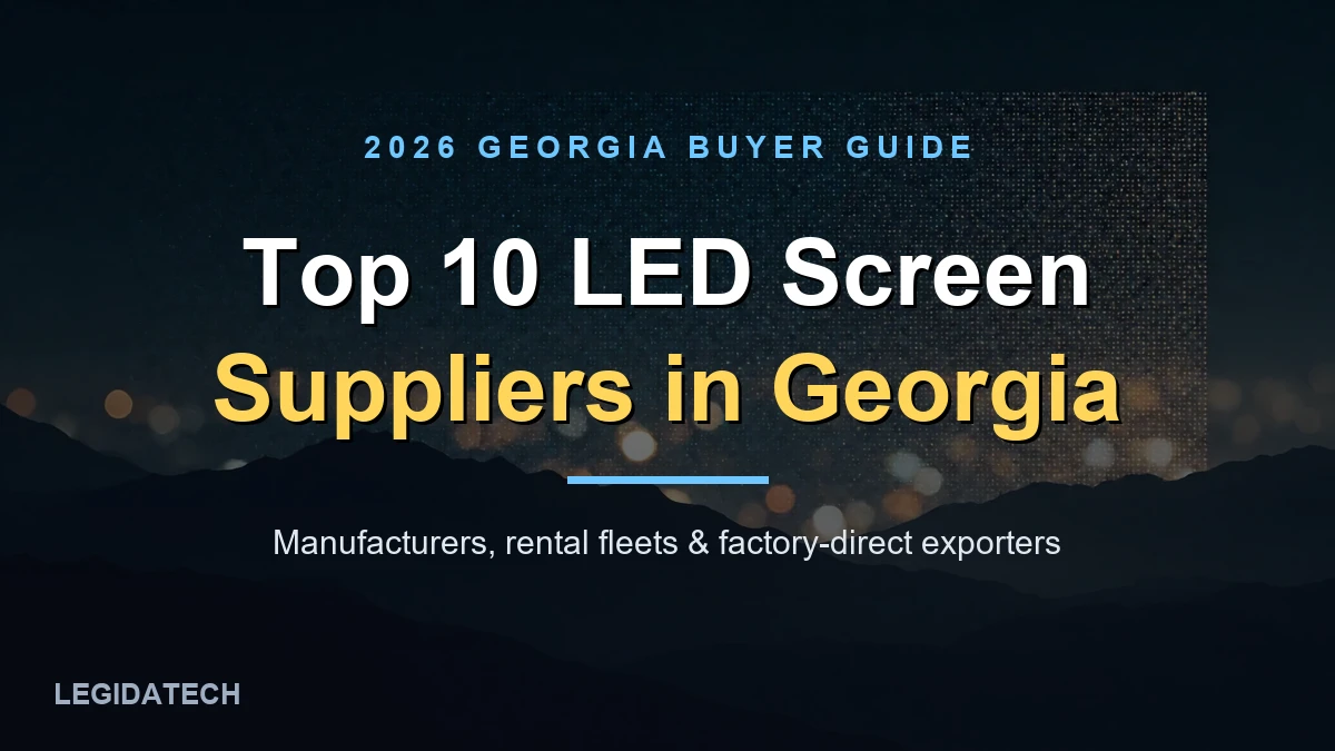 Top 10 LED screen suppliers in Georgia 2026 - ranking cover, ledscreenfactory.com