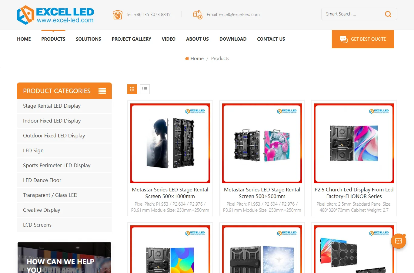 Excel LED official website — rental and fixed LED screen manufacturer
