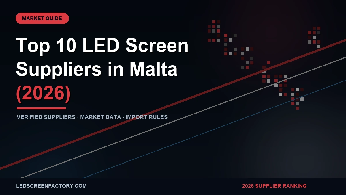 Top 10 LED screen suppliers in Malta 2026 - ranking cover, ledscreenfactory.com