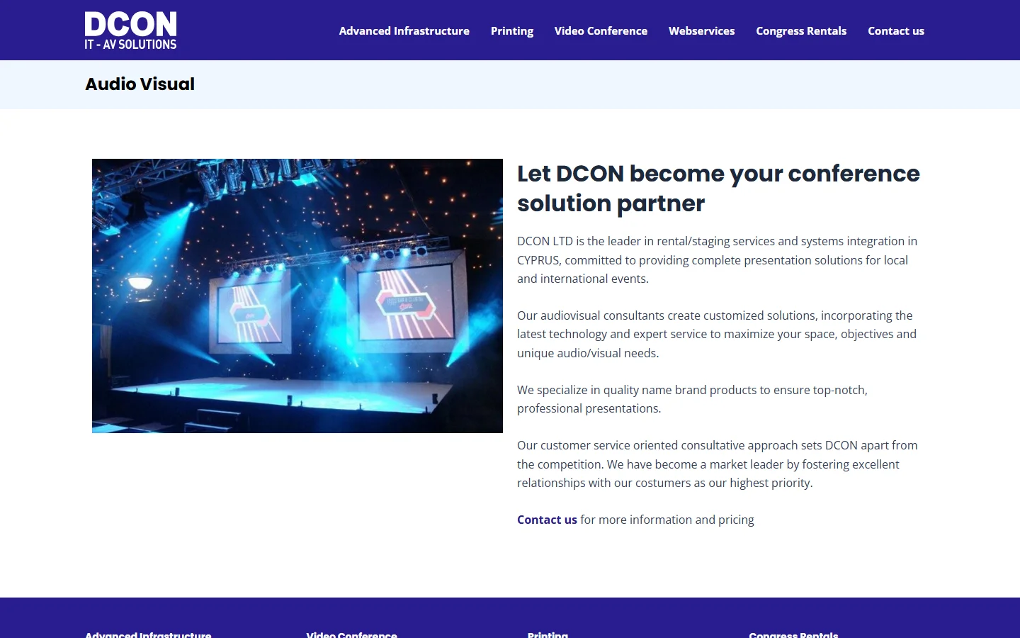 DCON audio visual official website