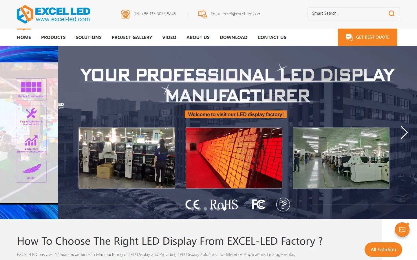 Excel LED official website