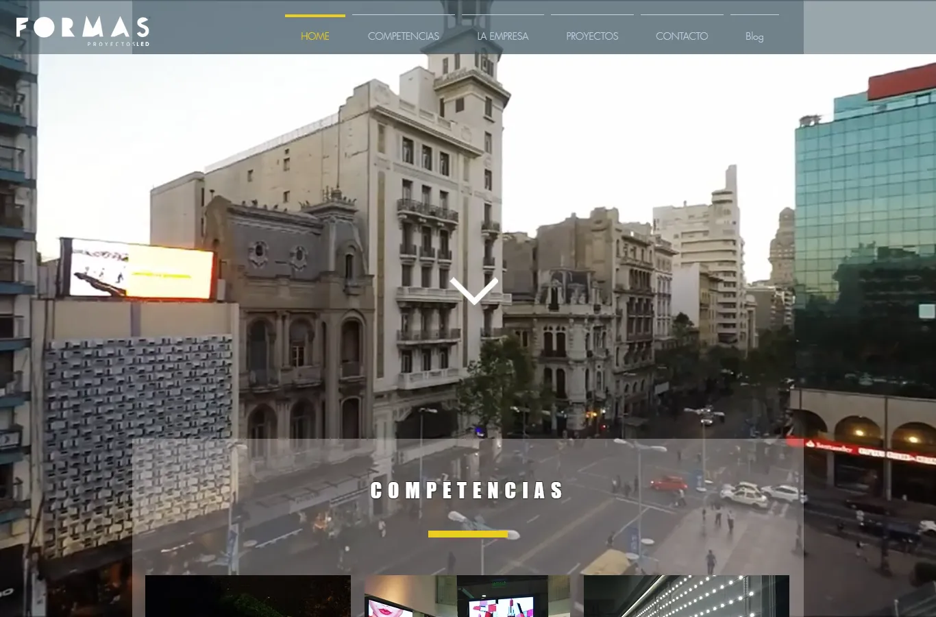 Formas Proyectos LED official website