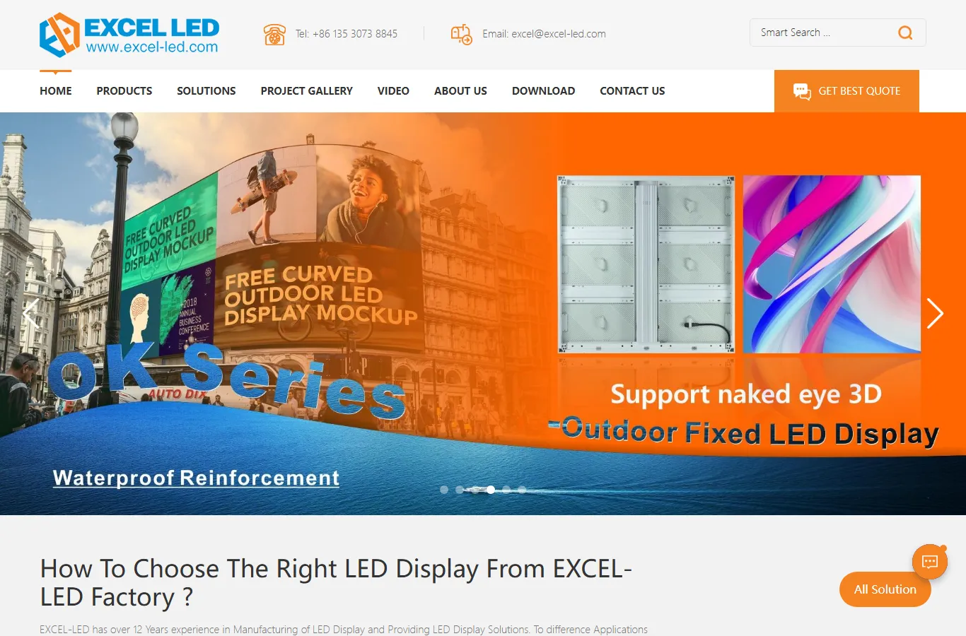 Excel LED official website — OEM ODM LED display factory